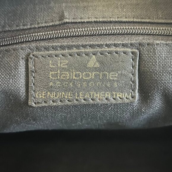 Liz Claiborne Zebra Print Leather Trim Y2K Handbag Purse - Picture 7 of 7